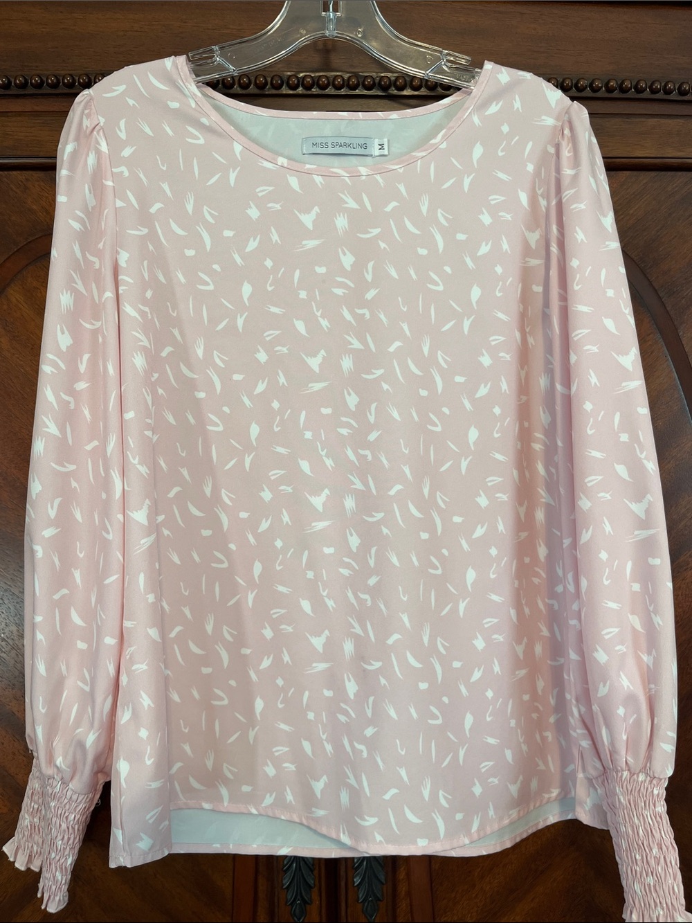 Miss Sparkling Light Pink Women’s Blouse